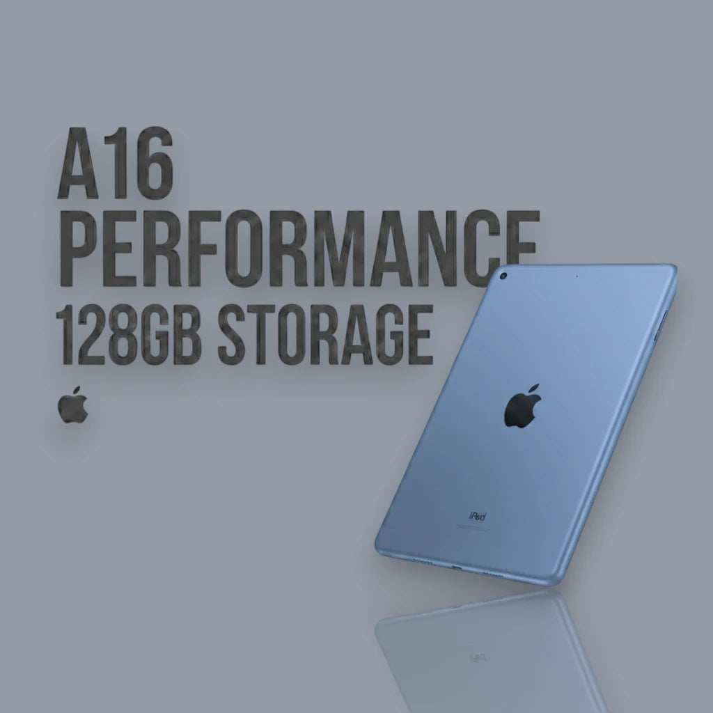 Apple iPad A16 slim profile tablet designed for portability and comfort