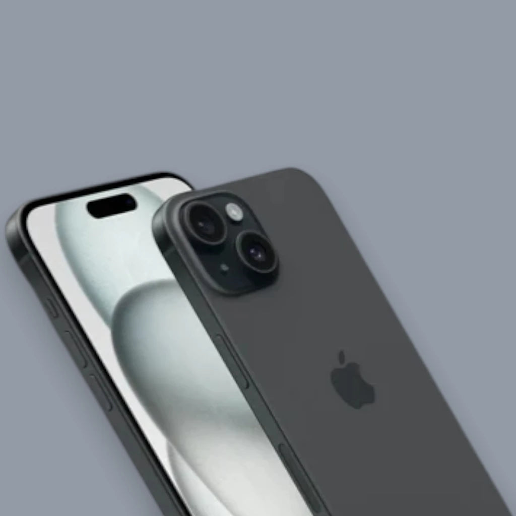 Apple iPhone 15 Plus 128GB Black dual camera design used smartphone