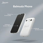 Compact Balmuda Phone designed for comfortable one hand usage