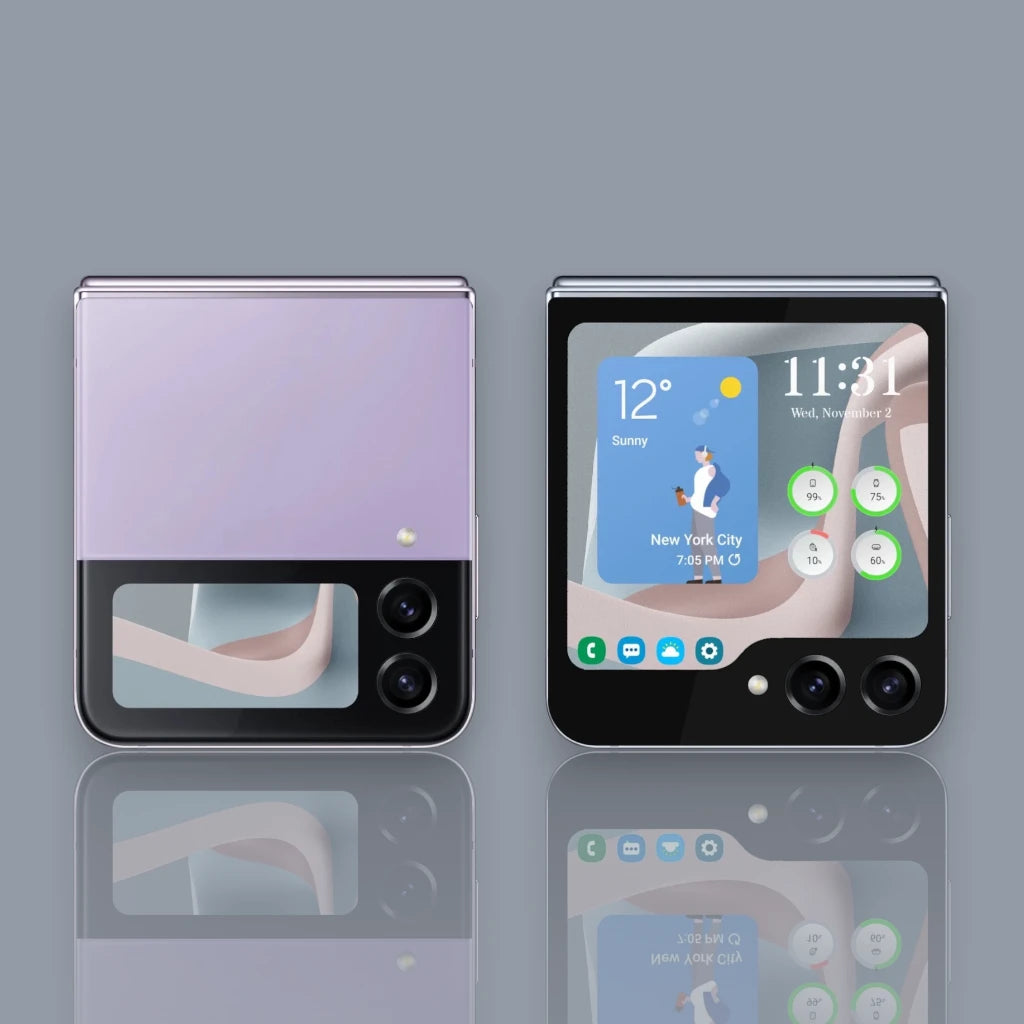 Samsung Galaxy Z Flip 5 folded compact design smartphone