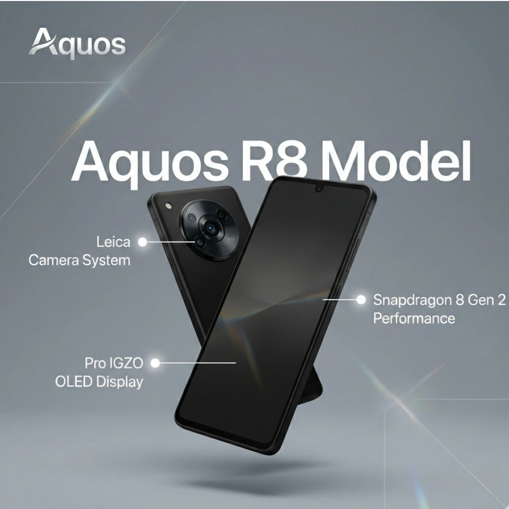 Sharp Aquos R8 slim profile Aquos series mobile