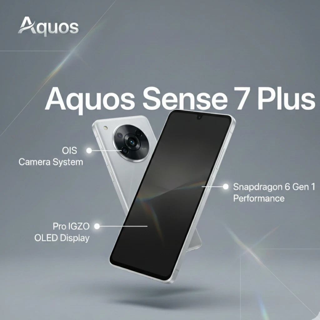 Sharp Aquos Sense 7 Plus slim profile Android phone