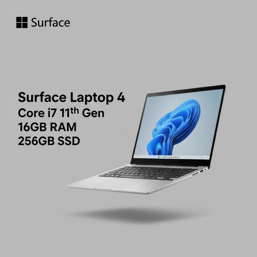 Microsoft Surface Laptop 4 – Core i7 11th Gen 16GB RAM 256GB SSD Premium Performance Laptop