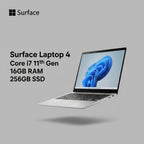 Microsoft Surface Laptop 4 – Core i7 11th Gen 16GB RAM 256GB SSD Premium Performance Laptop